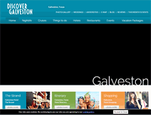 Tablet Screenshot of discovergalvestontexas.com